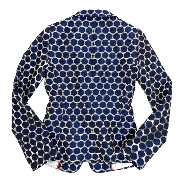 KATE Spade Jacquard Millie Polka Dots Blazer Jacket in Blue White NJMU3068 - Picture 10 of 11